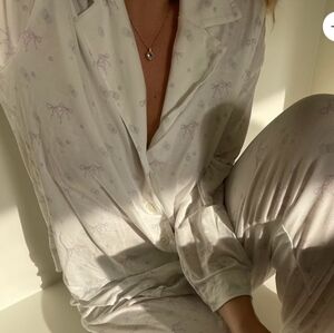 Djerf Avenue Go Slow Bubble Bliss Pajama Shirt